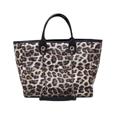 China Fashion Large Capacity Leopard Shopping Bags Women Bags Handbags for sale