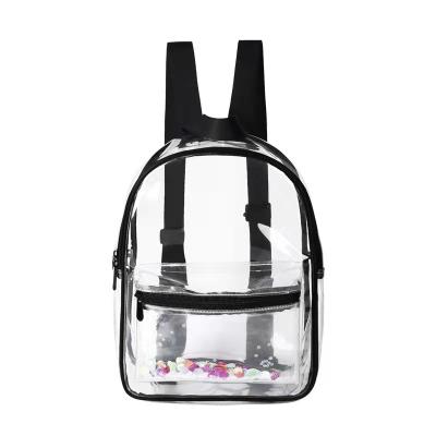 China 2021 latest transparent transparent PVC hotsell bag travel backpack unisex school bag for sale