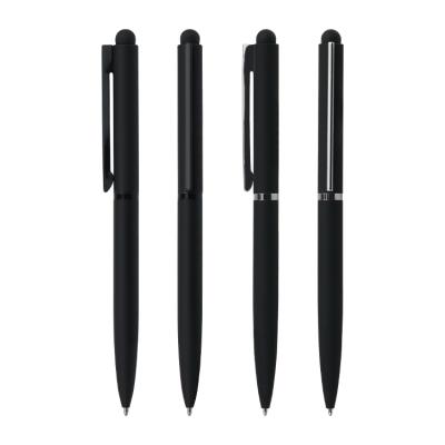 China 2021 Promotional Pen Factory Metal Touch Slogan Pen With Stylus BIC for sale