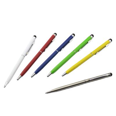 China Pen Cheap Wholesale Price Promotional Metal Ballpoint Pen with Stylus for Touch Screen for sale