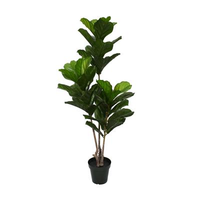 China Chinese Artificial Giant Plastic Giant Fiddle Tree Garden Decor Plant Indoor Artificial Trees Large For Indoor for sale