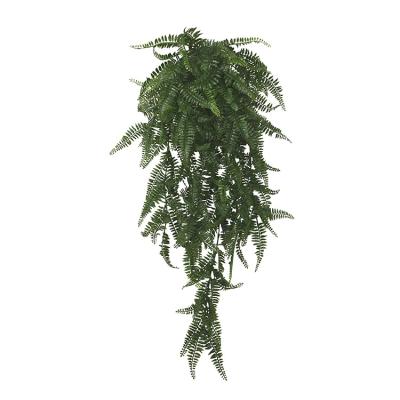 China Cheap Factory Price Garden Decoration Artificial Boston Fern Bush Plastic Fern Plants Bushes for sale