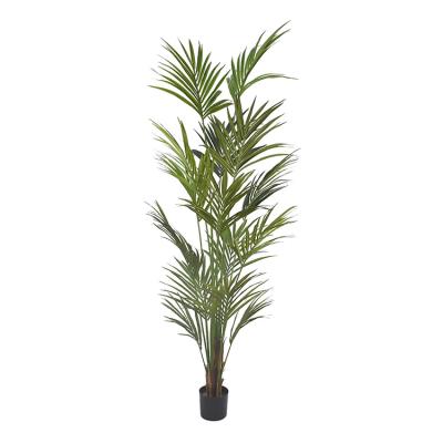 China Direct Supply 8' Artificial V-shaped Garden Decoration Plant Artificial Palm Plastic Natural Trunk Flower Willow Indoor Flowers for sale