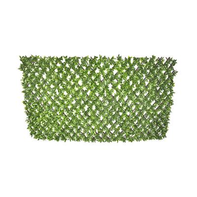 China Original Garden Decoration Plant Forehead Artificial Purple Leaves Fence Decorative Artificial Plastic Mat Plastic Wall Panels for sale