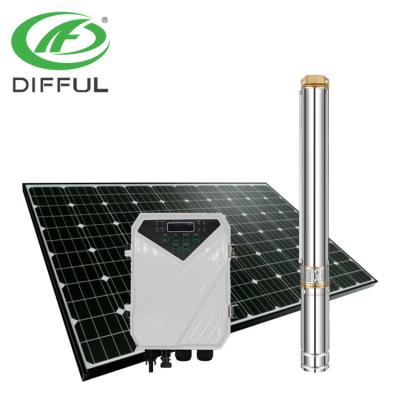 China High Efficiency 1500w DC Solar Water Pump Solar Water Pump Submersible With Solar Panels for sale