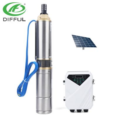 China High Efficiency 1hp DC Pump Features Solar Submersible Water Pump Solar Pump Kit for sale