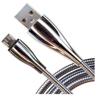 China MP3/MP4 Player Micro USB Cable Android Zinc Alloy Metal Braided USB 2.0 Extra Durable Sync And Charging Cord Sync For Any Phone for sale