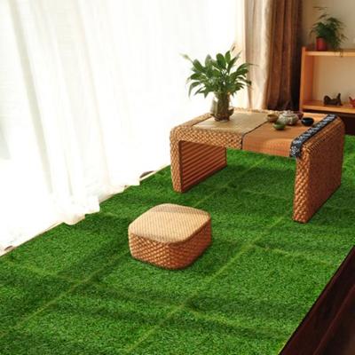 China Garden /Decking UNI PP Deocration/balcony grass tiles garden tiles rustic and artificial grass tropical-floor-tiles for sale