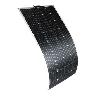 China High Efficiency 175w Solar Power Slim Photovoltaic Solar Panel Paneles Semi Flexible Solares Curvos Solar Panels Flexible Flexibel PV Systems for sale