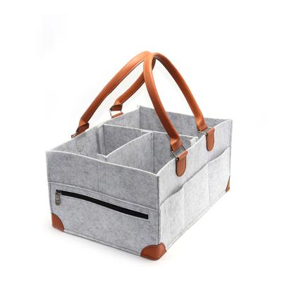 China Multi-Function Storage Bag Handmade Baby Diaper Trolley Dad Trolley Mommy Goal Trolley Baby Bag Organizer for sale