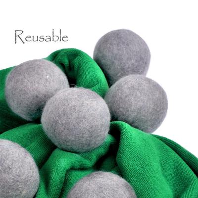 China Amazon Best Seller Organic Wool Cleaner Dryer Balls 100% New Zealand Wool Dryer Balls 6 Pack or 3 Pack for sale