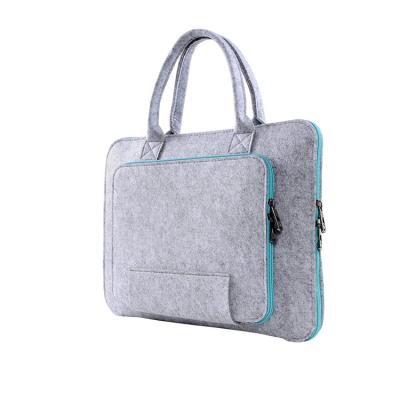 China Newest high quality fashion hot sale wool felt men custom 14 inch laptop case laptop bag for sale