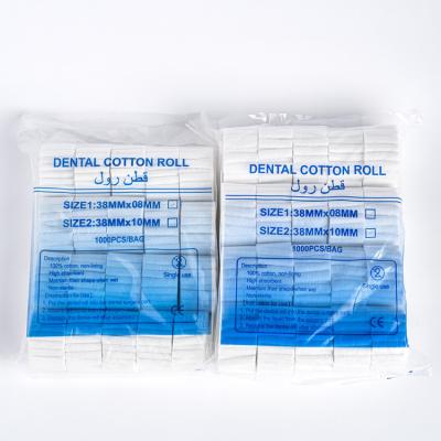 China Disposable Material Dental Sterile Absorbent Dental Cotton Roll for sale