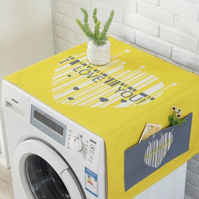 China Reusable Cute PatternMultipurpose Cute Washing Machine Cartoon Anti-dust Dust Washing Machine Cover Eco-friendly for sale