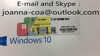 China MS Windows 10 & Office 2016 License OEM Key and Coa Sticker Storage-Work All Lifetime for sale