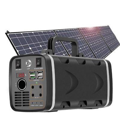 China Fast Charge 288WH 500W 1000W MPPT Lightweight Inverter Type C Solar Generator Set For Outdoor for sale