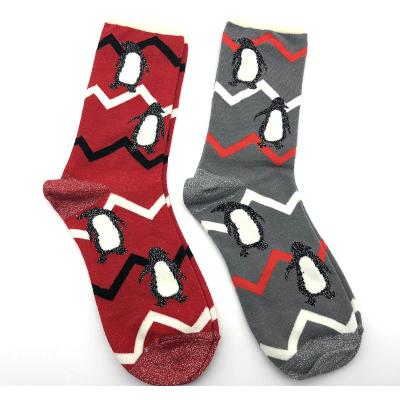 China QUICK DRY Creative Designs Shape Comfy Xmas Compression Socks Christmas Long Socks for sale