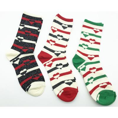 China Hot Selling QUICK DRY Winter Christmas Socks Cotton Design Long Christmas Slipper Socks for sale