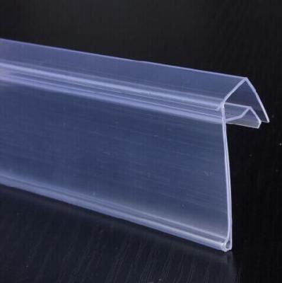 China Can be Durable& Customized Design Clear Plastic Length Shelf Label Holder User Friendly for sale