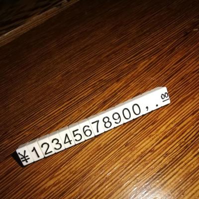 China For Plastic Suermarket Display Price Tag Number Cubes Show Numbers Jewelry Eyes Price Display for sale