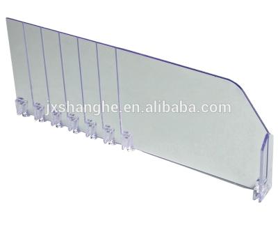 China Can Be Used Custom Adjustable Deli Shelf Transparent Dividers In Supermarket for sale