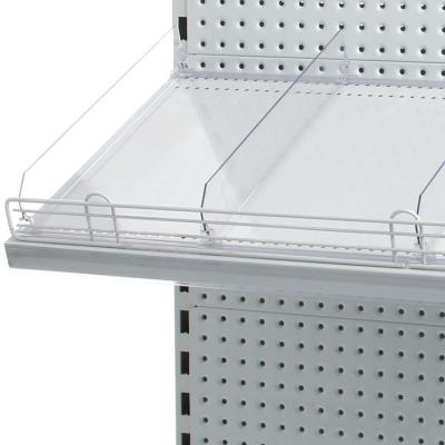 China Supermaerket Show / Retail Display Customized Acrylic Shelf Dividers For Supermarket Store for sale