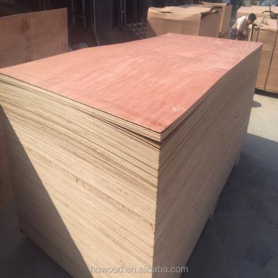 China Indoor red 12mm/15mm/18mm face and back core /poplar hardwood /packing grade cheap plywood for sale