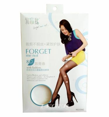 China CMYK Printing Custom Paper Packaging for Silk Stockings / Women Tights for sale