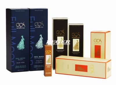 China Pantone Colors Printed Cosmetic Box Packaging , Shampoo Packaging Box for sale