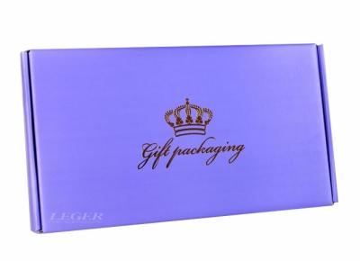 China Gift Folding Carton Packaging Box , Golden Foil Stamped Foldable Cardboard Boxes for sale