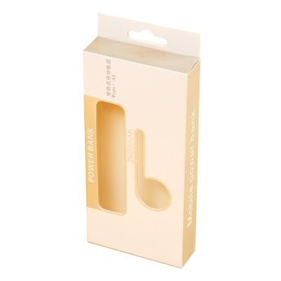 China Portable Mobile Power Bank Charger Packaging Box with Clear Window for sale