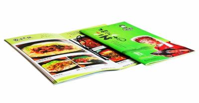 China Cookbook Printing Services Glossy Coated Recipe Book For Resturant for sale