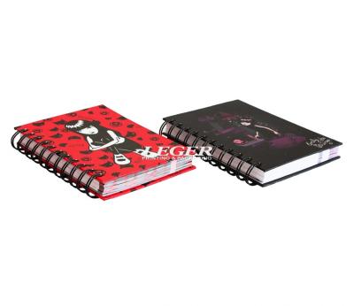 China A6 Size Custom Hardcover Book Printing Black YO Ring Bound 80gsm offset paper for sale