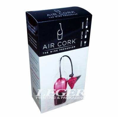 China Paperboard Packaging Box For Wine Preserver , Wine Accessory Packaging for sale