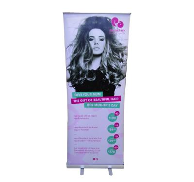 China Festival Promotion Retractable Roll Up Banner Size 80 x 200cm Aluminum Alloy Stand for sale