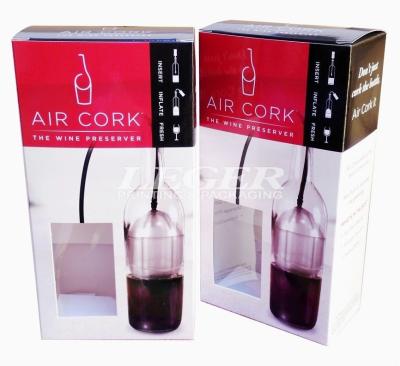 China Window Box Packaging For Wine Preserver / Wine Accessory for sale