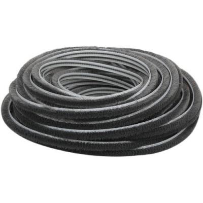 China Modern Design Interior Decoration Accessories Adhesive Door Seal Weather Stripping Pile Weather Strip for Window BLACK for sale