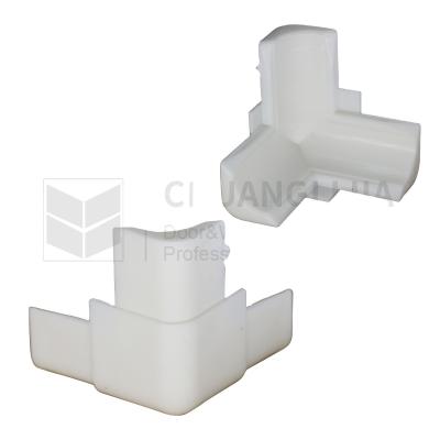 Chine Joints d'angle en plastique de conception moderne pour les accessoires de cadre de fenêtre à écran en aluminium à vendre