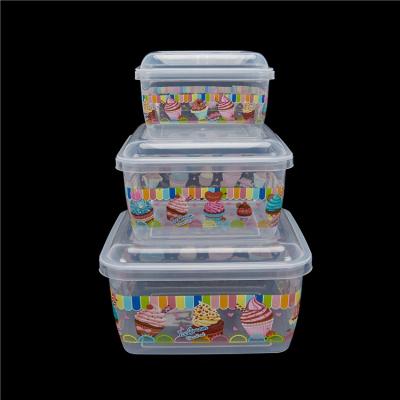 China China Sustainable Trade Wholesale Food Grade Preservation Box PP Food Crisper Box Eco-friendly Plastic Case for Kids and Adults for sale