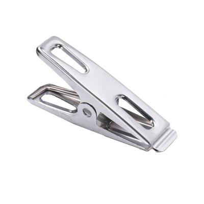 China Popular Minimalist Hot Sales Metal Stainless Steel Clothespin Universal Stainless Steel Windproof Against Rust Wire Pegs Clothespin for sale