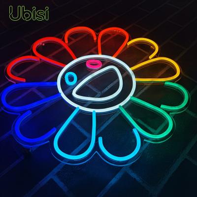 China Shops Bar Mall Home China Suppliers DIY Neon Signs Flower 2022 Neon Lamp For Schools Park Home Event And Party for sale