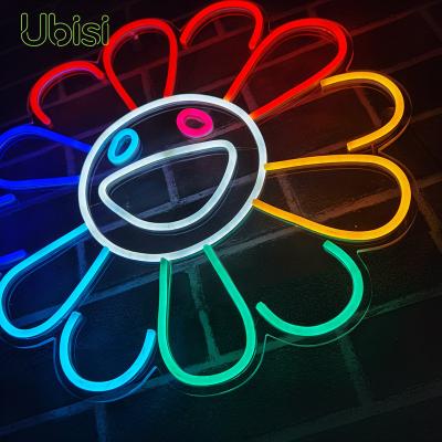 China Shops Bar Mall Home Ready To Ship DIY Neon Signs Flower Glowing Neon Light For Schools Park Event And Home Party for sale