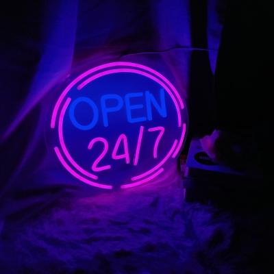 China Hotel letters neon door advertising custom acrylic luminescent lights open creative personality decorative lights for sale