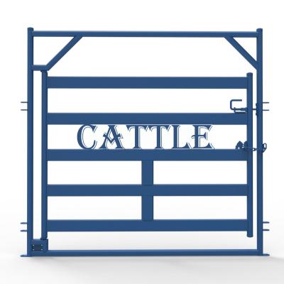 China Hot Selling Galvanized Heavy Duty Easily Gathered Cattle Corral Ranch Obstacle Sheep Hug Corral Pen Factory Fence Tube Bull Gate economiy for sale