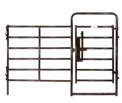 China Easily Assembled Hot Selling Heavy Duty Barrier Fence Arena 6 Rail Cattle Horse Corral Work Throu Covered Permanent Sheep Panels for sale