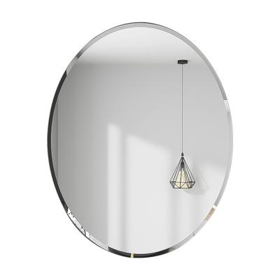 China Modern Chinese Factory Full Mirror Dressing Mirror Oval Circular Frameless Living Room Bedroom for sale