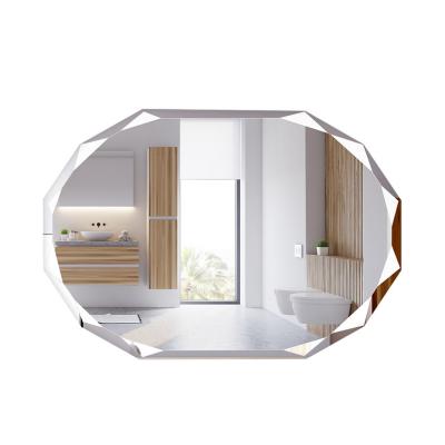 China Modern Luxury Living Room Wall Mirror Espelho de parede Custom Shape and Size Wall Mirror Decorative Frameless Wall Decor Modern Mirror for sale