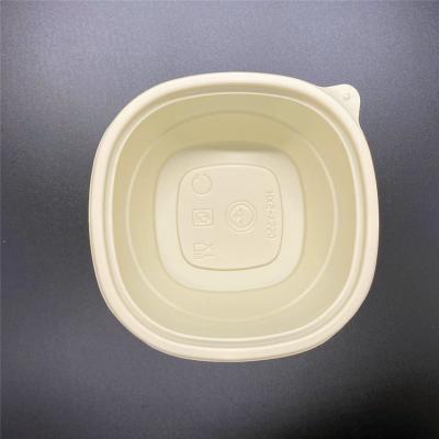 China 300ML Round Lunch Box Cornstarch Western Packaging Disposable Biodegradable Biodegradable Takeout Boxes for sale