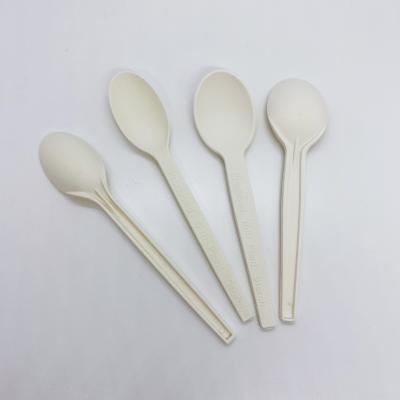 China Eco-Friendly Dessert Disposable Real Ice Cream Cornstarch Cutlery Goods Spoon Fork Knife Set Plastic Eco-Friendly Cutlery for sale