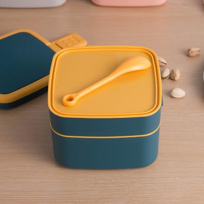 China Recycled Materials Stainless Steel Lunch Box Reusable Metal Food Snack Storage Bowl For School Office for sale